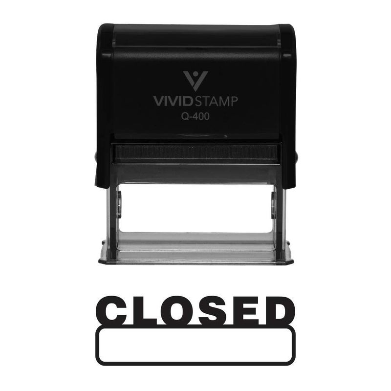 Basic Closed Self Inking Rubber Stamp (Red Ink) - X-Large